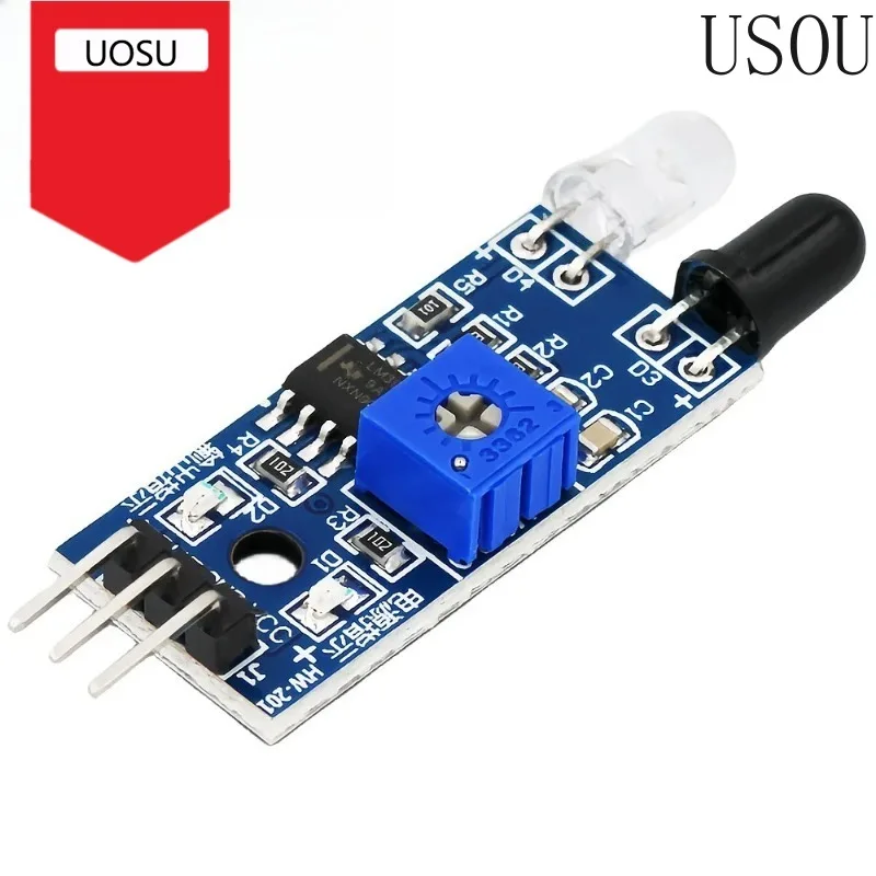 5-10PCS IR Infrared Obstacle Avoidance Sensor Module Smart Electronics for Arduino Smart Car Robot 3Pin Reflective Photoelectric