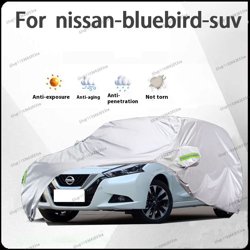 

For Nissan Bluebird Fit Car Cover - Waterproof, Dustproof, Sunshade (UV), Snowproof | Silve Full Cover with All-Day Protection
