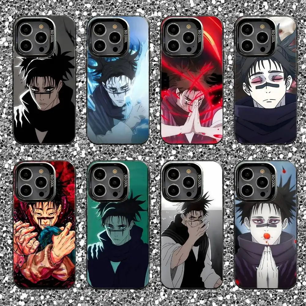 

Choso Jujutsu Kaisen Phone Case For iPhone 16,15,14,13,12,11,Pro,XS,Max,Plus,Mini,SE Black Candy Matte Shockproof Cover
