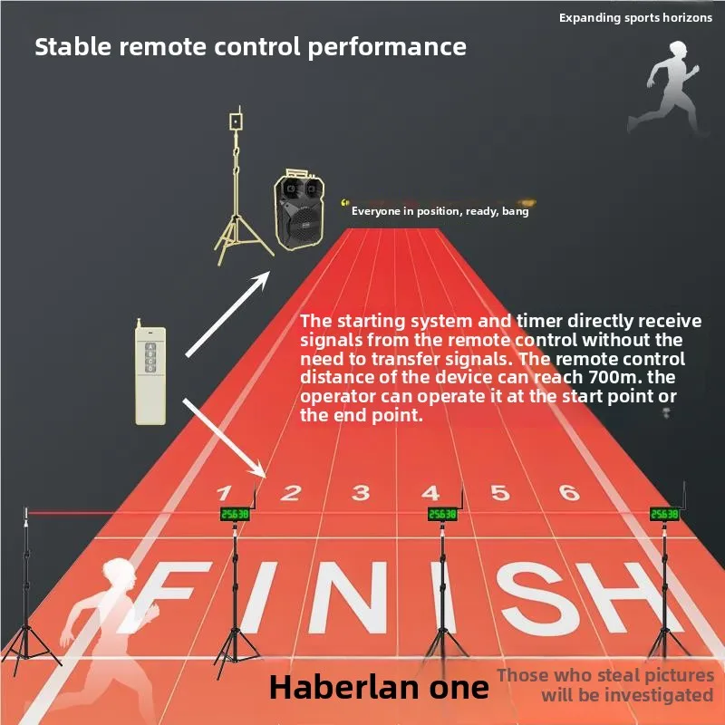 Infrared timer automatic induction wireless laser short-distance running football basketball return electronic timer