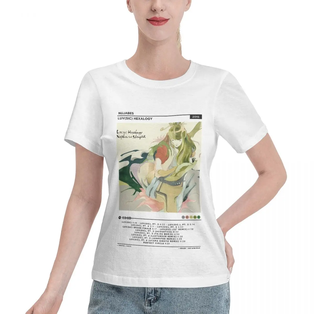 Value Pack Nujabes - Luv Sic Hexalogy Women's T-shirt Street Shooting Wear Resistant Top