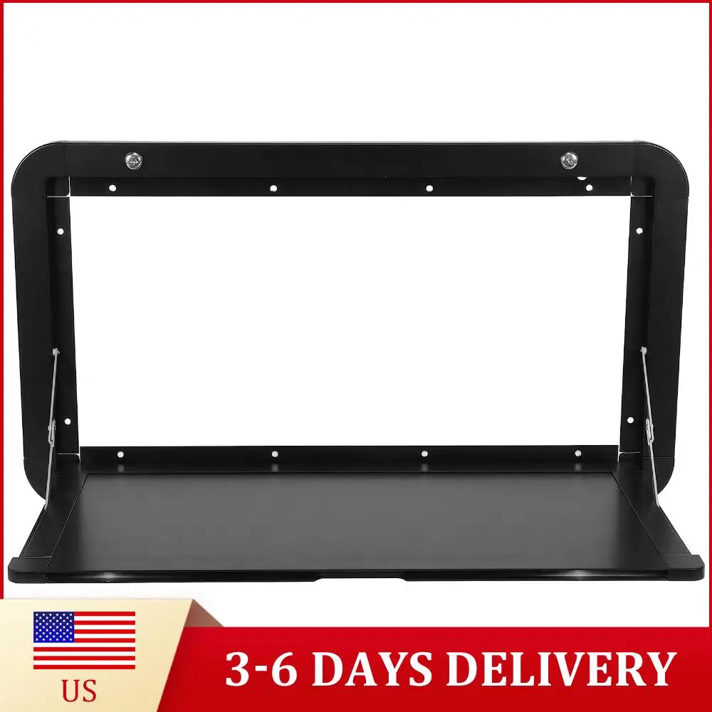 

32x18inch Foldable RV Tables with Locking Latches Premium Aluminum Alloy Hanging Desk Large Capacity for Campervans & Motorhomes