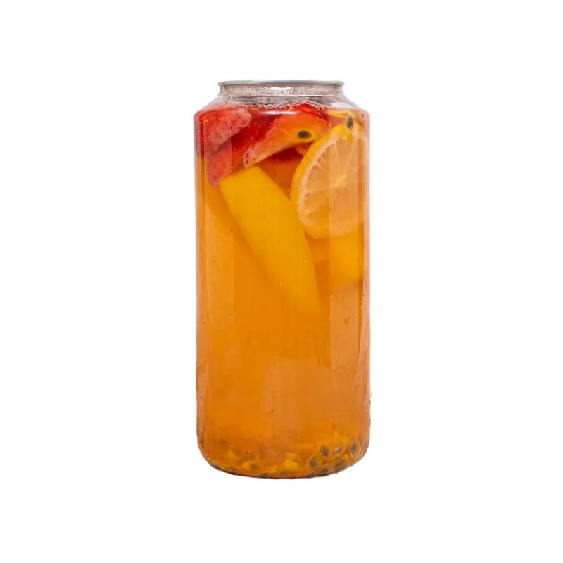 

700Ml 650ml transparent PET plastic bottle, milk tea can