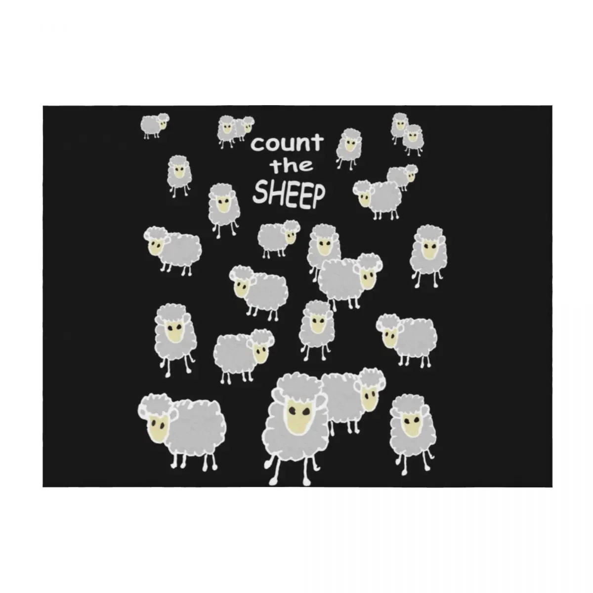 

counting sheep, white Throw Blanket Plush Beautifuls Blankets For Baby Thins Blankets