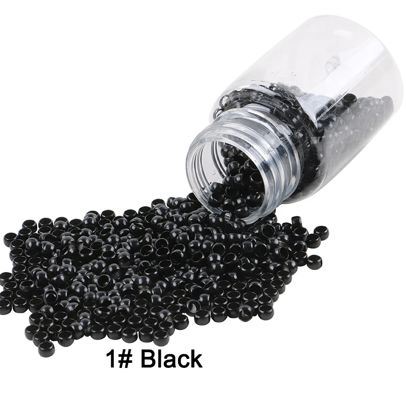 HARMONY 7000pcs 7 Colors Choice 4.0x2.7x2.5mm Copper Micro Nano Rings Beads for Nano Tip Hair Extensions
