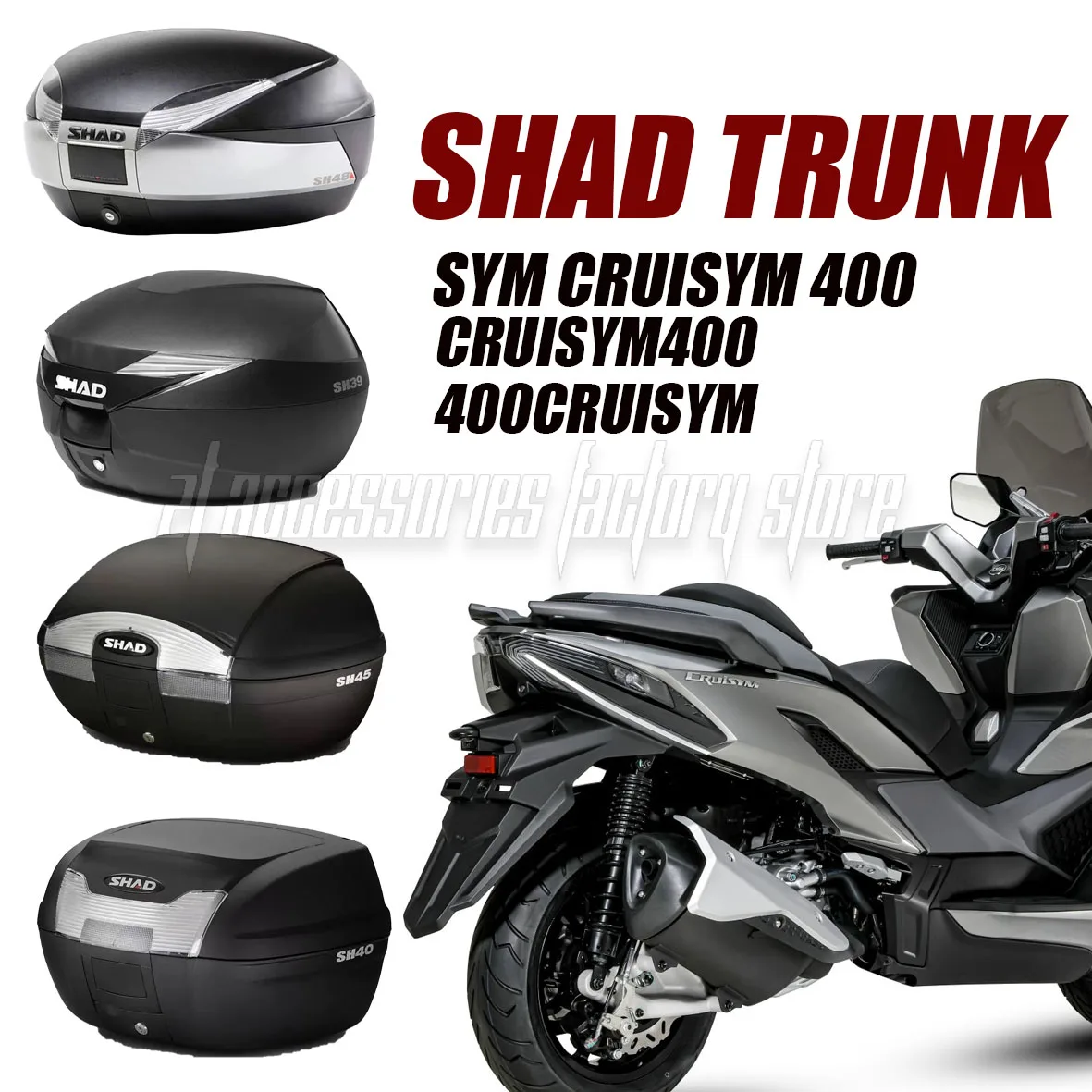 

Suitable for Sym Cruisym 400 Cruisym400 400Cruisym trunk color SH29 SH39 SH40 SH45 SH48 color cover multiple models and colors m