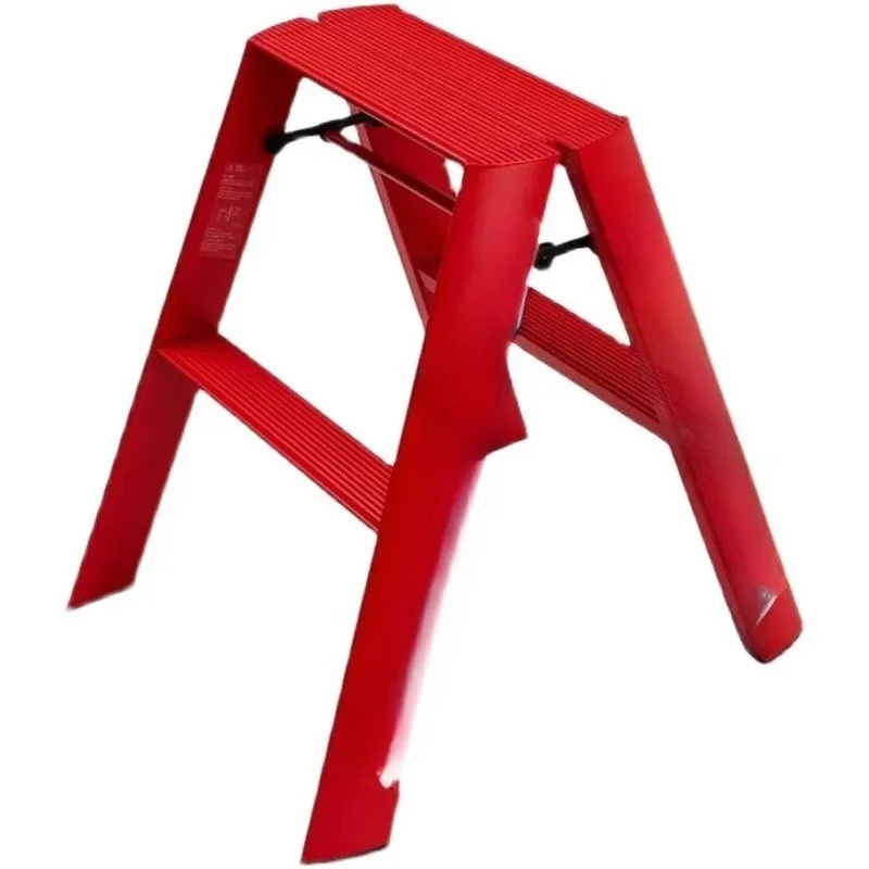 Multifunctional folding herringbone ladder, household telescopic aluminum alloy three-step ladder