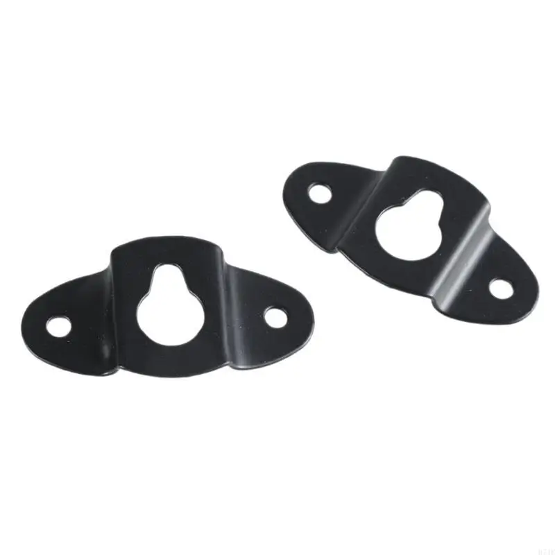 H7JF 1Pair 스피커 주변 스피커 용 벽 마운트 훅은 내구성 금속 구조로 음악 장치를 안전하게 보유하고 있습니다.