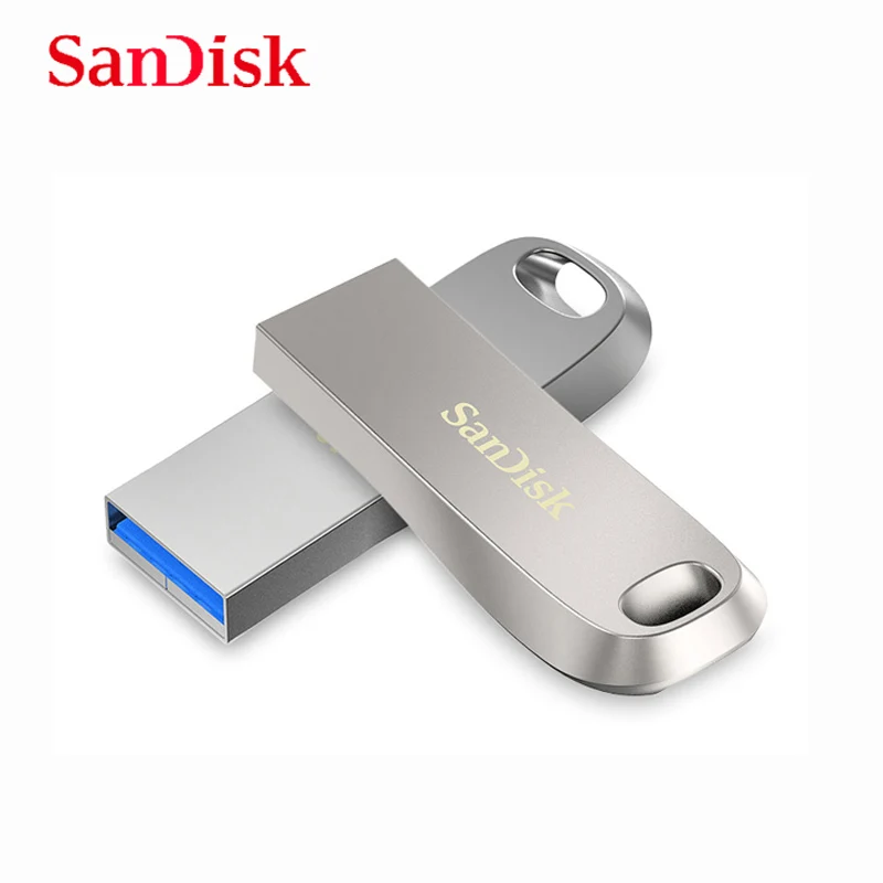 SanDisk Ultra USB 3.2 Flash Drive 32Gb 64Gb 128Gb 256Gb 512Gb 1Tb Memory Stick Read Speed up to 400MB/s Metal Luxe U Disk for PC