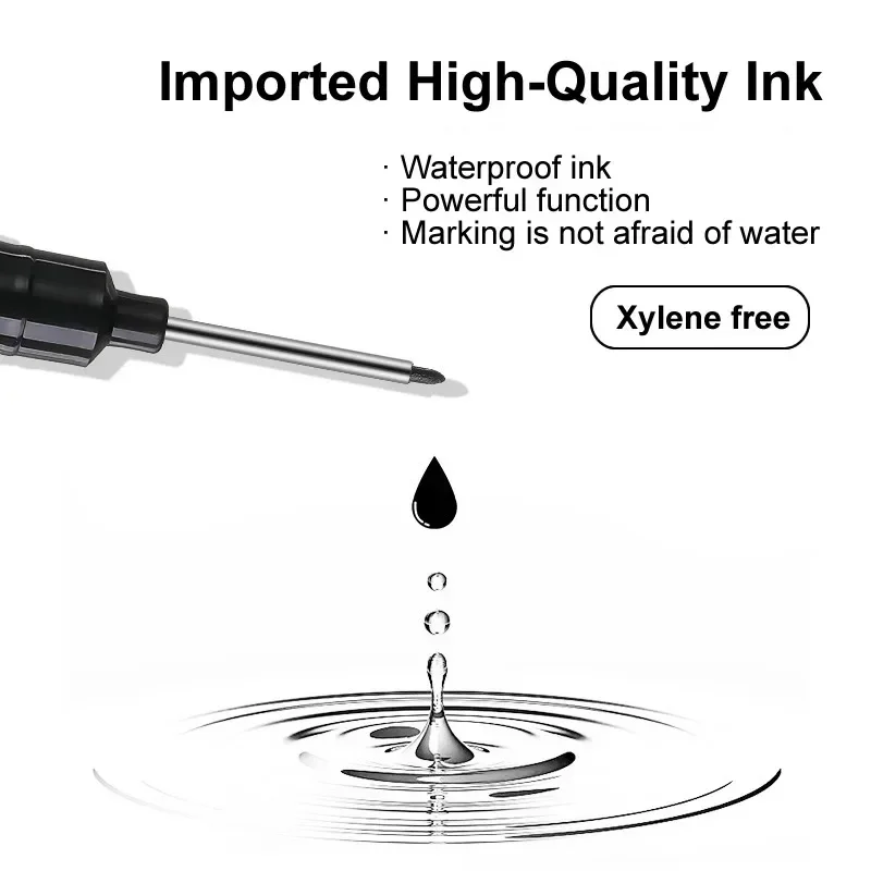 20mm Double-Tip-Colors Deep Hole Long Head Nib Markers For Metal Pen Waterproof Bathroom Woodworking Decoration Multi-Purpose #5