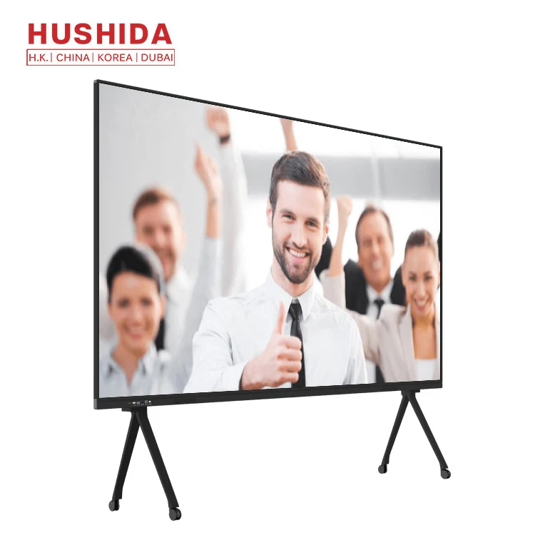 110 inch infrared touch 4K screen lcd tv display interactive whiteboard for school or conference