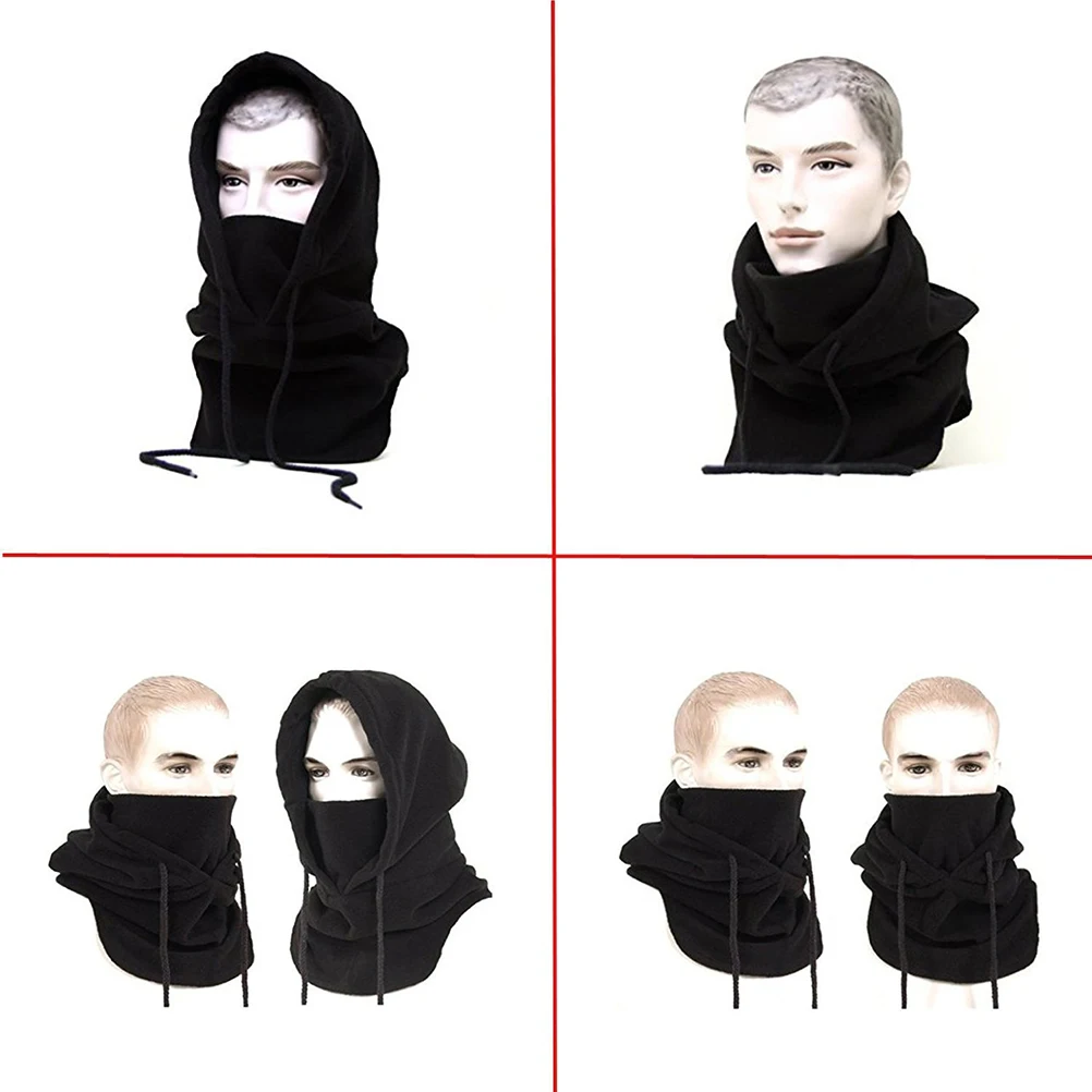 

Thickened Fleece Face Mask Cap Windproof Adjustable For Face Neck Shoulder Protection Ski Cycling Hiking Camping Outdoor Sports