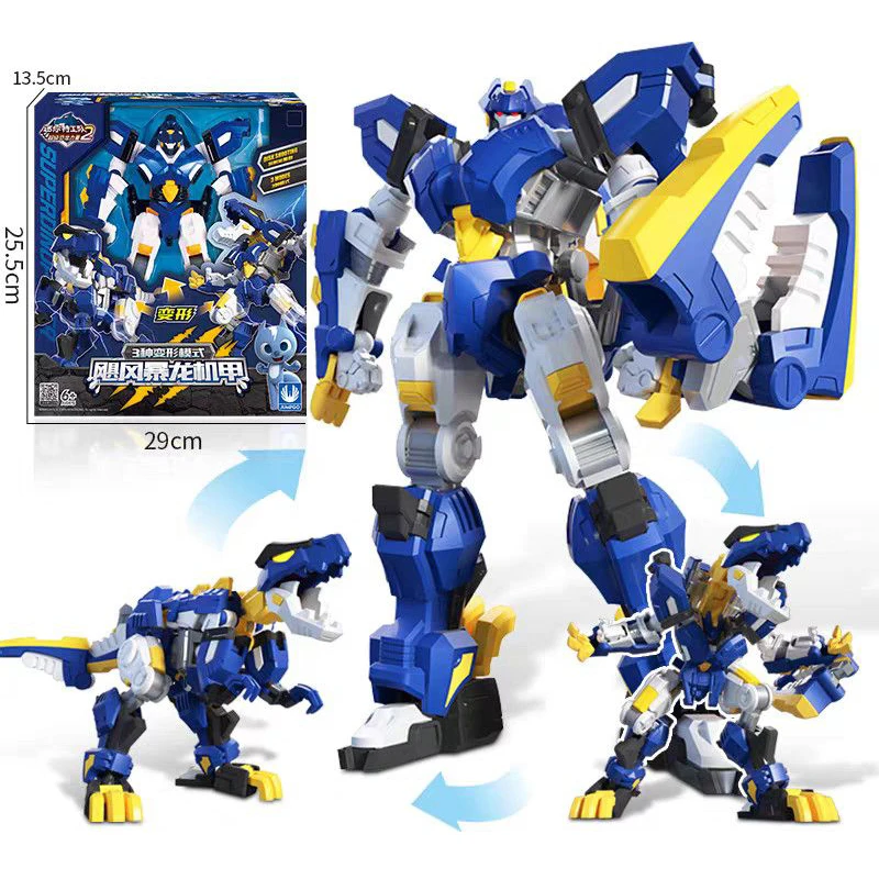 New Deformation Robot DIY Tyrannosaurus Mecha Plastic Model Toys Computer Desk Ornament Children's Toys for Boys Birthday Gifts