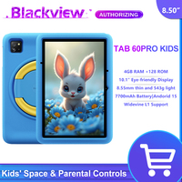 Blackview Tab 60PRO Kids Tablets 10.1-Inch Display Children PC Android 15 4GB 128GB WIFI 7700mAh Google Play Widevine L1 Support