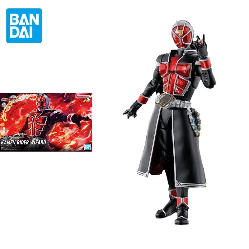 

Bandai Original Anime Figure-rise Standard Masked Kamen Rider WIZARD Action Figure Toys Collectible Model Gifts for Children