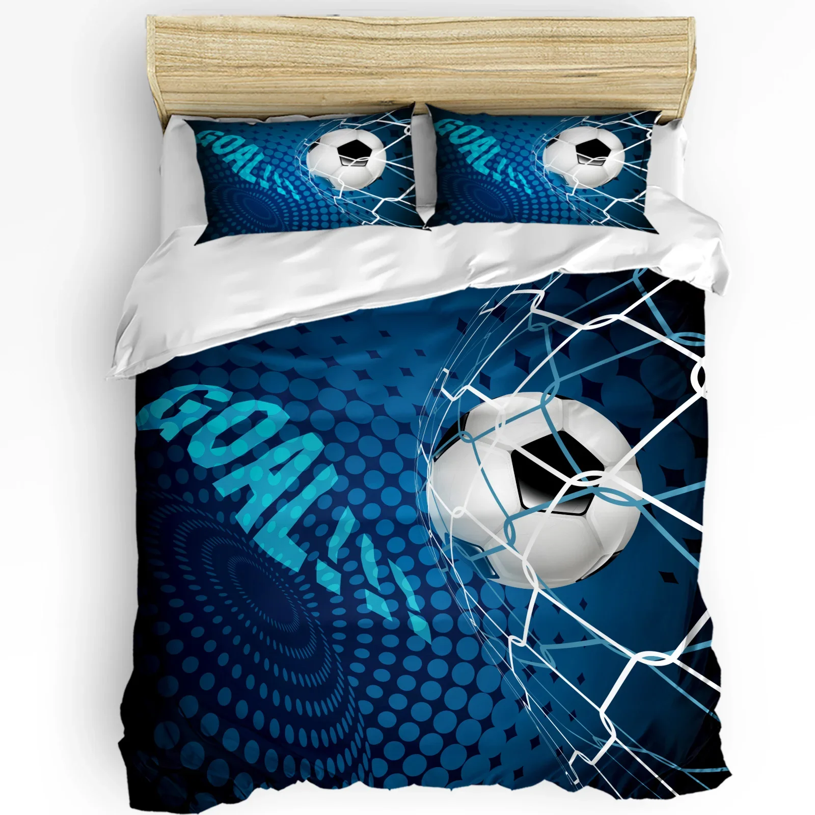 3pcs Bedding Set Football Design Soccer Home Textile Duvet Cover Pillow Case Boy Kid Teen Girl Bedding Covers Set