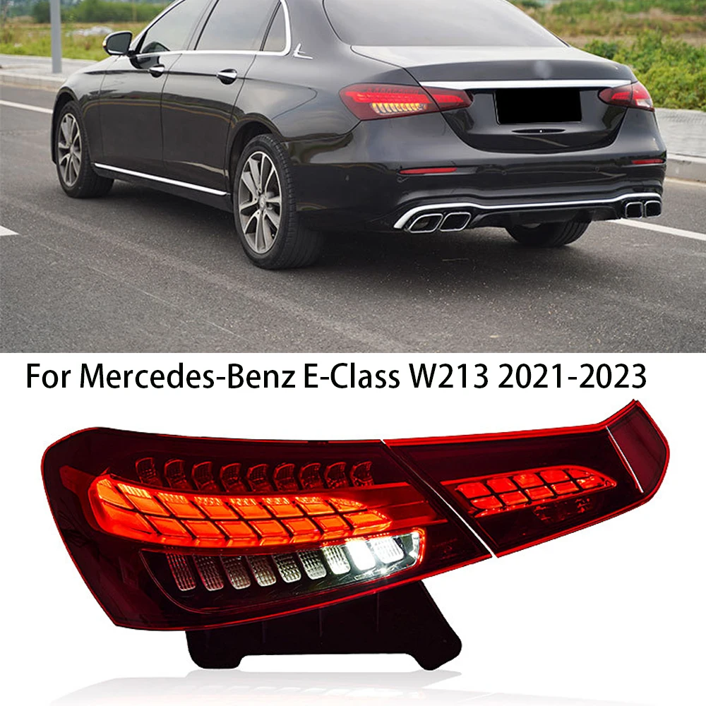 

Автомобильные задние фонари для Mercedes-Benz E Class W213 260 300 2021-2023, новый стиль, полный цвет, задний фонарь в сборе