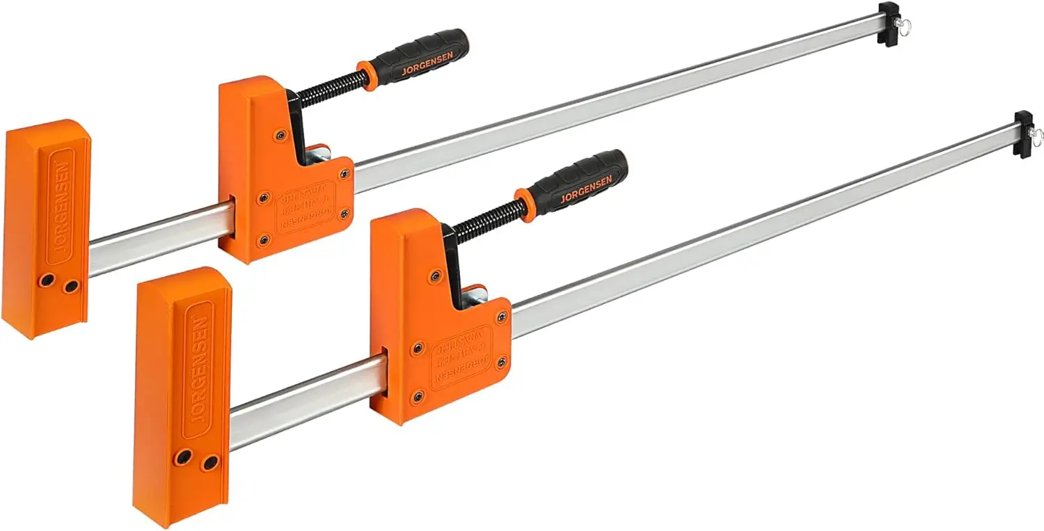 

36-Inch Heavy-Duty Parallel Jaw Bar Clamp Set, 2-Pack for Woodworking Projects