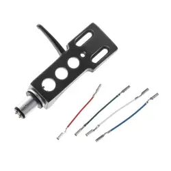 4 Pin Turntable Headshell Mount Universal Phono Cartridge Replacement Phonograph for Head Holder Stylus Lead Wire Replace