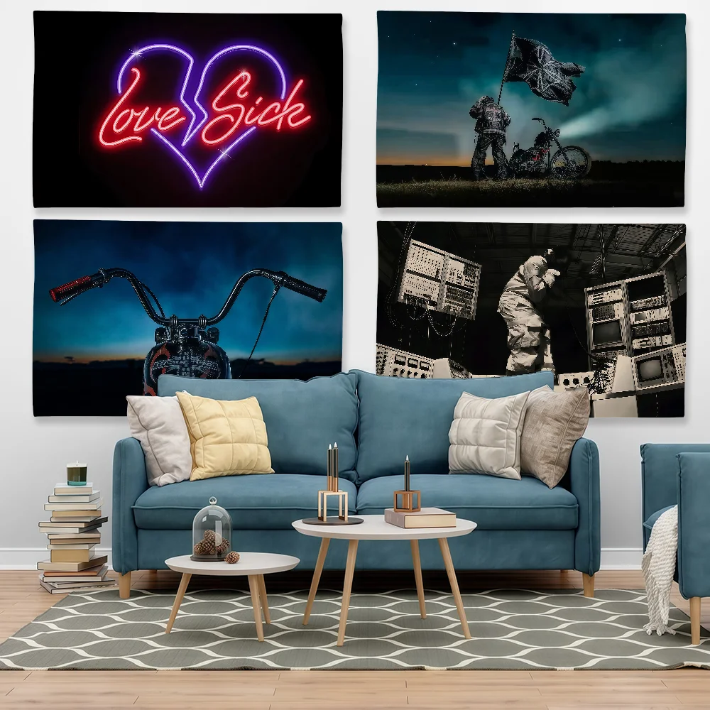 Rapper D-Don T-ToliverS Flag Tapestry Outdoor Party Bedroom Living Room Dormitory Decorative Themed Wall Hanging Banner Gift