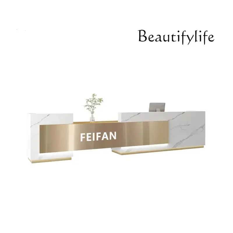 X36 Hotel Company Reception Slate Marble Simple Modern Commercial Checkout Page