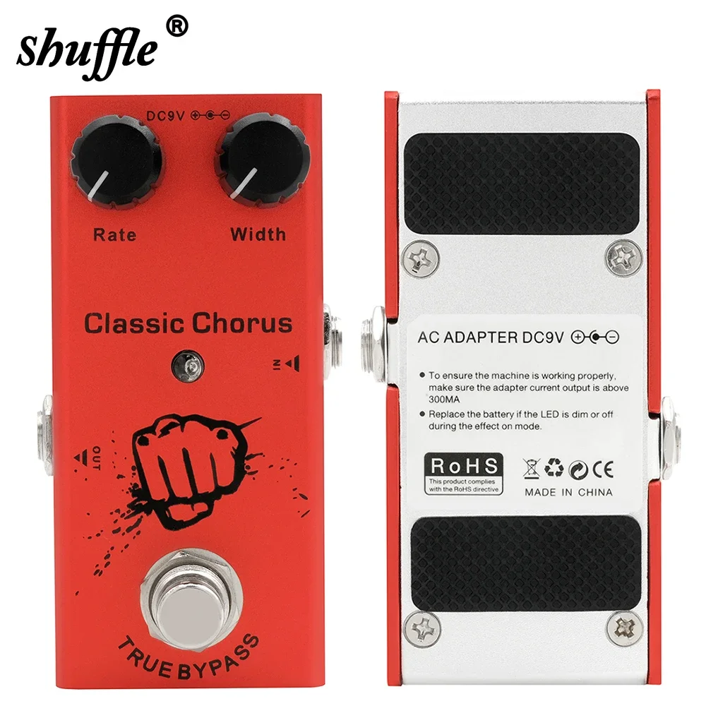 SHUFFLE EF-05 Classic Chorus Guitar Effect Pedal Sweet Digital Piano Sound Modulation Effect Chorus Guitar Pedal True Bypass