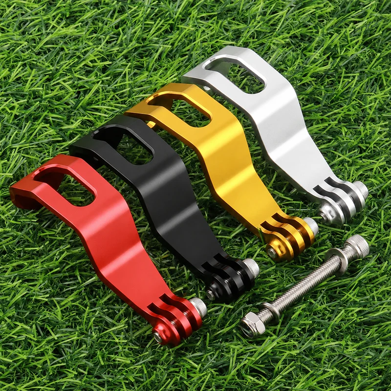 Aluminum Front Fork Light Mount Bracket for Folding Bike Bicycle Flashlight Action Camera GoPro Base Adapter Holder