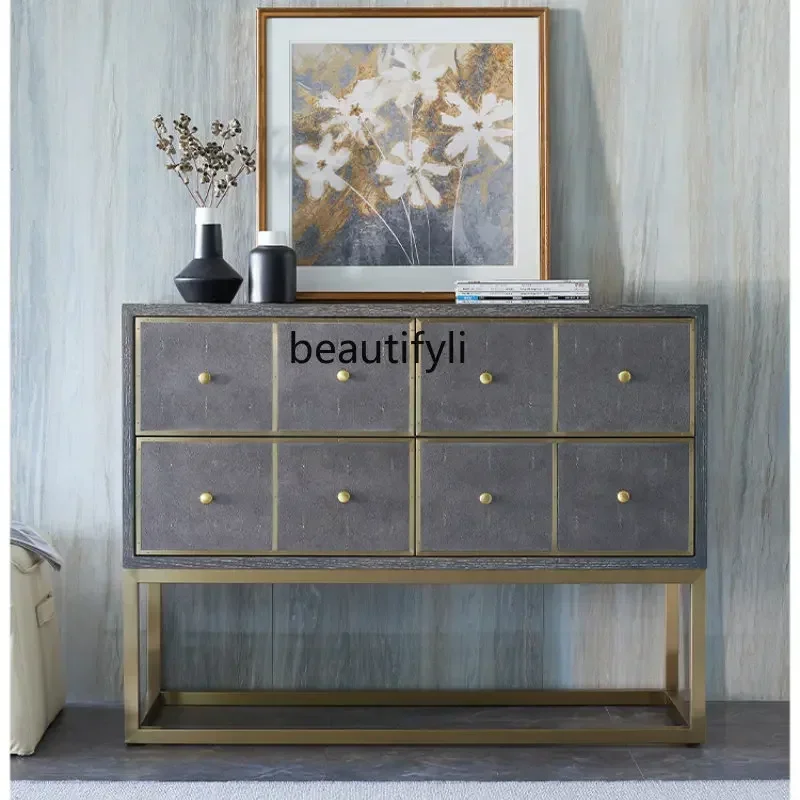 35Modern Light Luxury Solid Wood Four-Bucket Cabinet Bedroom Five-Bucket Cabinet Cabinet Living Room Simple LockerSSS