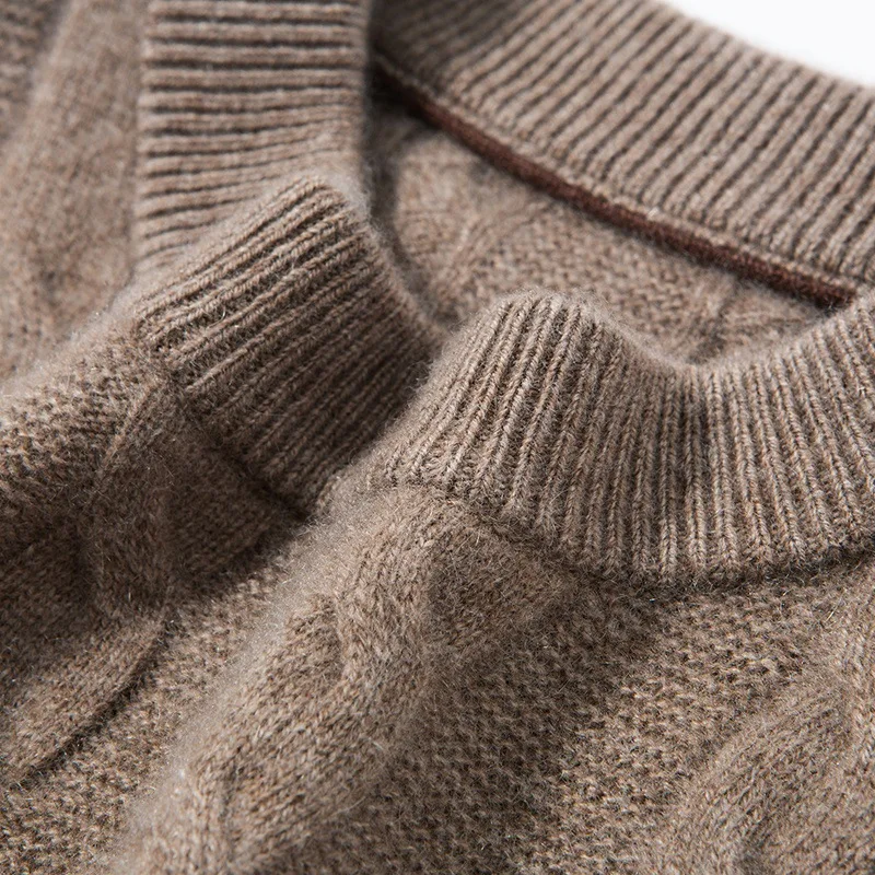 New Cashmere Men Sweater Autumn Winter Sweater 100% Cashmere Pullover Clothes