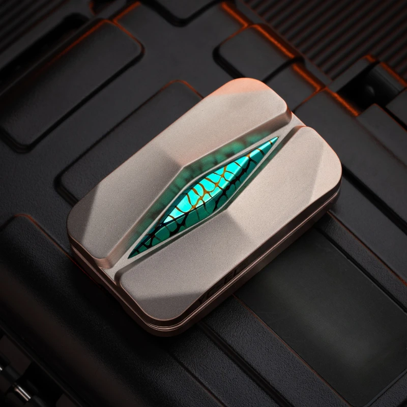 YCEDC Hidden Mountain Racing Unlimited Titanium Alloy Magnetic Fingertip Push Card Desktop Stress Relief Toy