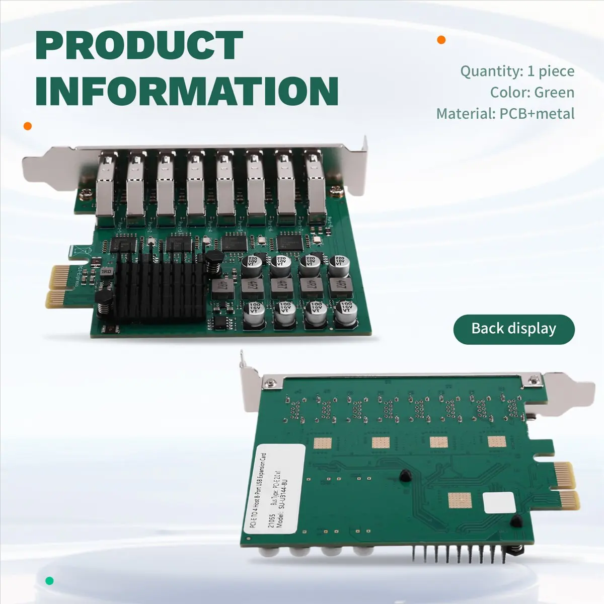 【a60i】-pci-e-x1-to-usb32-gen1-adapter-card