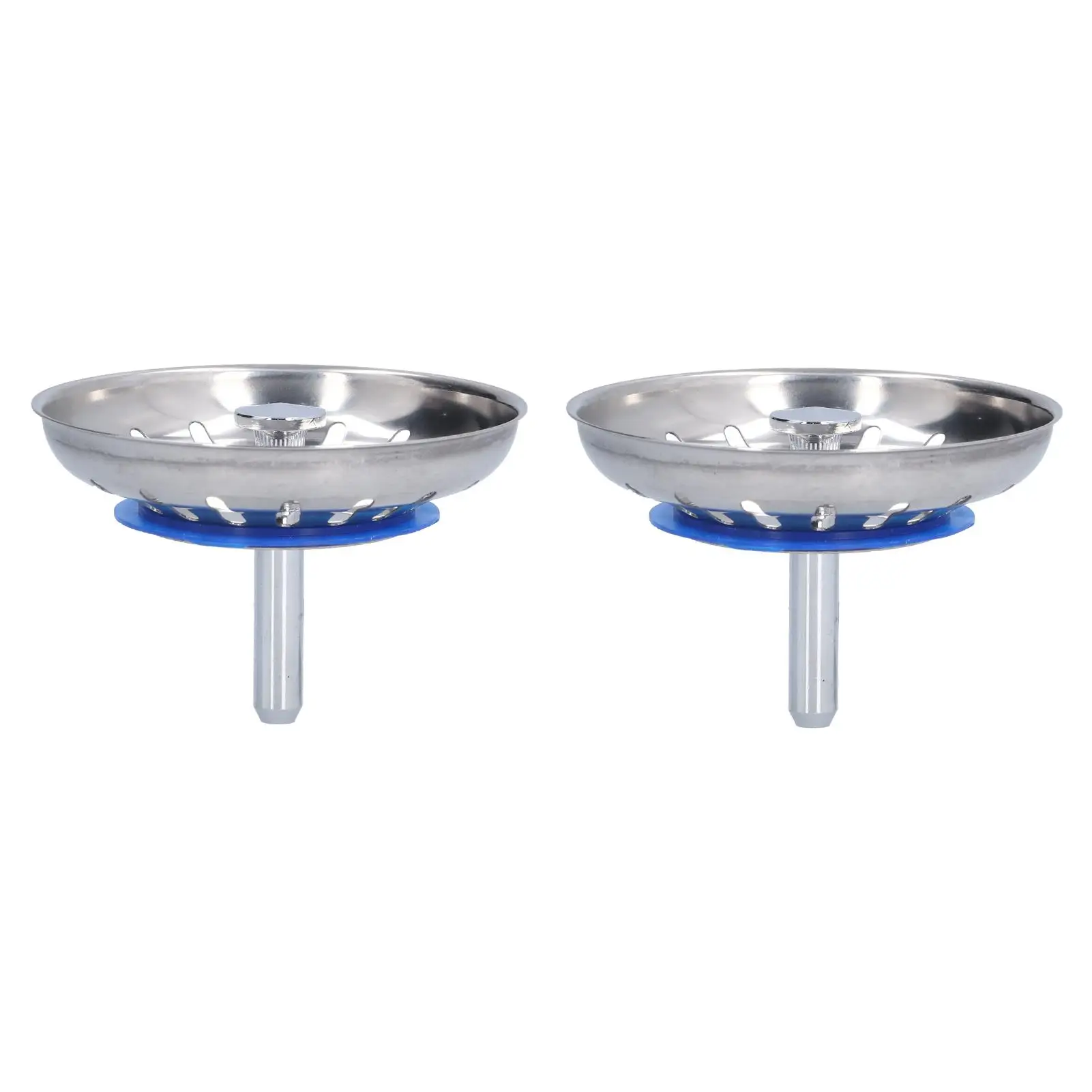 

2Pcs 3.15-Inch Stainless Steel Sink Strainer Plug - Anti-Clogging Kitchen Tools, Essential Household Supplies