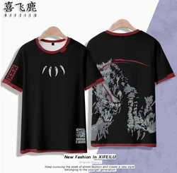 Anime MONSTER HUNTERS X Silverwind Nargacuga Short Sleeve T-shirt Summer Cosplay Costume Casual Student Loose Tops