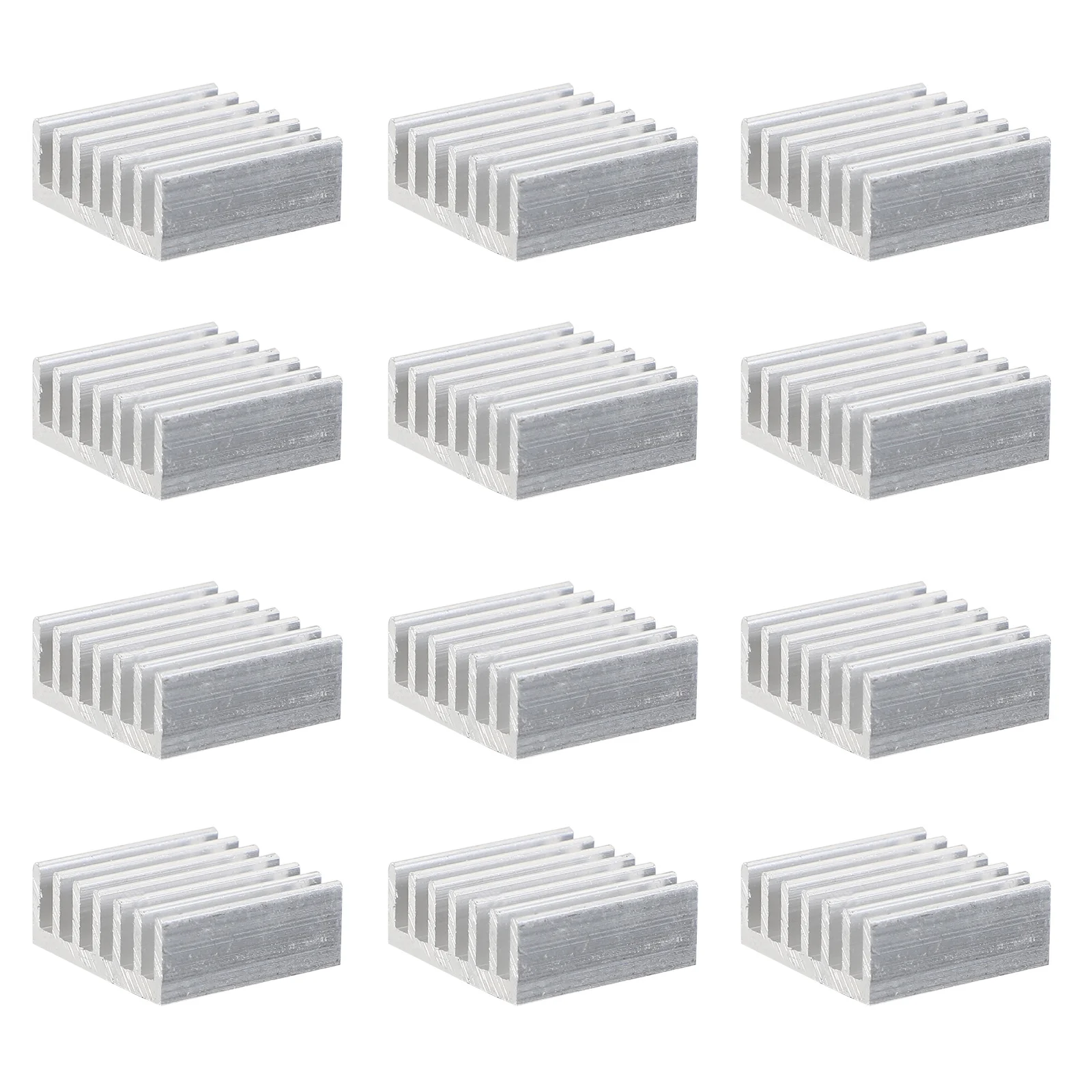 

24 шт. чип-радиатор, маленький алюминиевый радиатор, охлаждающая подставка, клейкая лента для микросхем, кулер, силовые устройства, алюминиевый радиатор