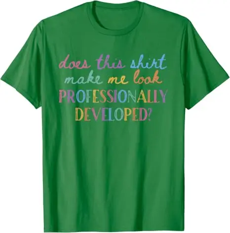 Lässt mich dieses T-Shirt professionell aussehen? Y2K-T-Shirt mit Persönlichkeit für Lehrer, Schulkleidung, Neuheit, Spruch-T-Shirt, Geschenk – Detail 16