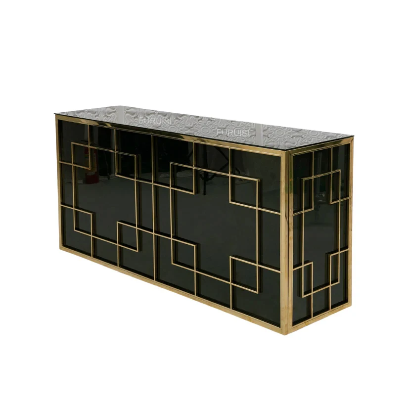 

*Hotel Hall Portable Wedding Bar Counter Stainless Steel Cocktail Banquet Hall Bar Table for Party and Wedding