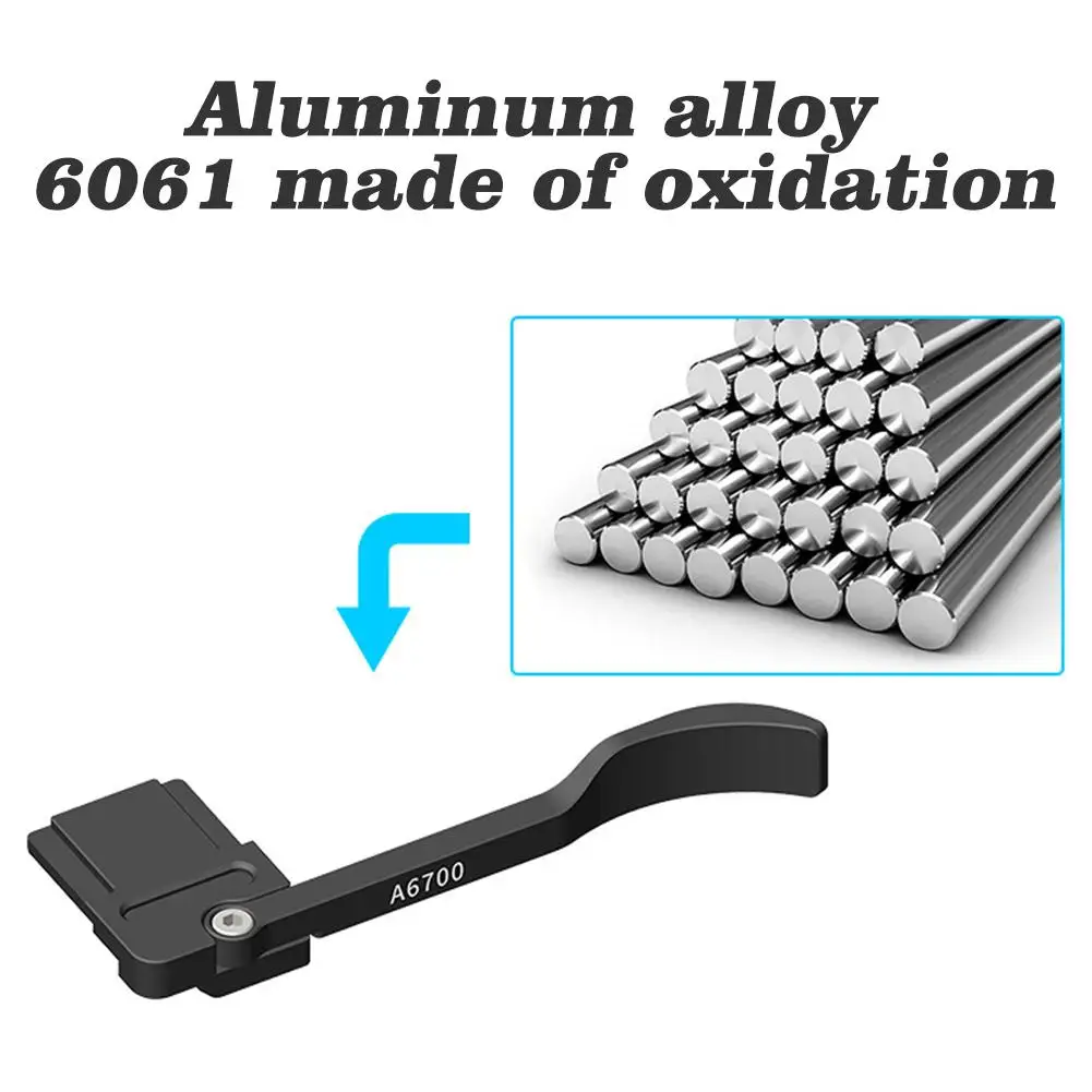 A6700 Foldable Metal Hot Shoe Protect Thumb Up Hand Grip Cover For Sony 6700 ILCE-6700 A6700 Camera Accessories 