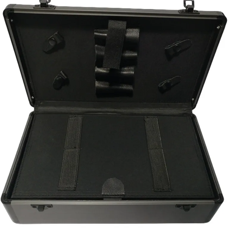 

Scissors Tool Box Portable Lock Large Capacity Leather Haircut Toolbox Durable Storage Portable Portable