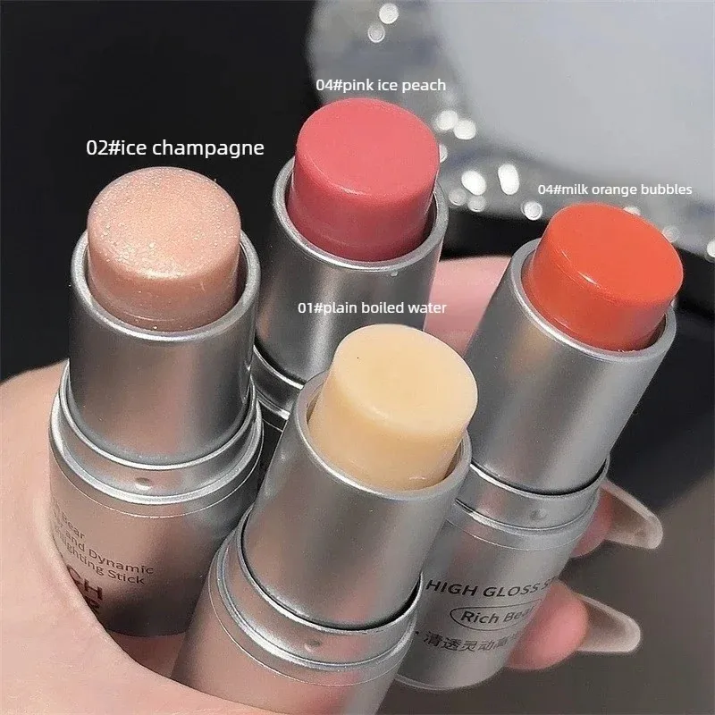 High Gloss Stick Highlighter Blush Water Light Shimmer Waterproof Face Contour Illuminator Brighten Contouring Rouge