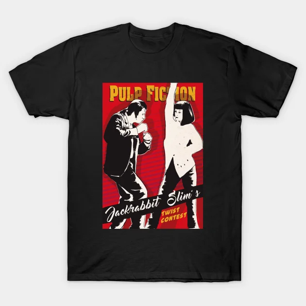 Pulp Fiction TShirt Mia Wallace Quentin Tarantino Graphic Tshirts 90s Retro Women Men Fashion Casual Tee Ropa Hombre Camisetas