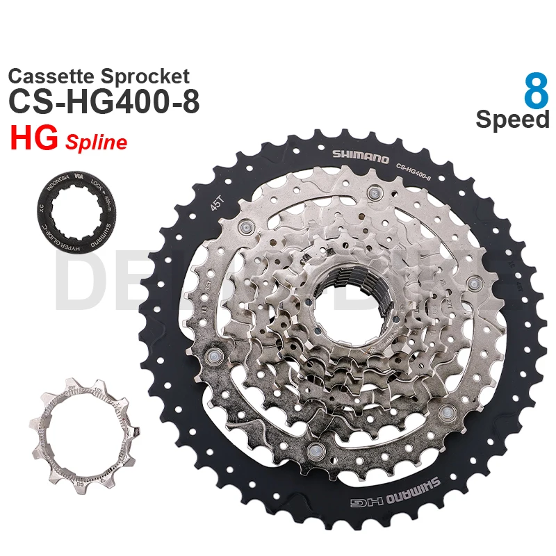 パーツ Shimano Cassette Sprockets CS-HG80-8 SHIMANO 8 Speed Cassette Sprocket CS-HG400-8 11-45T Original parts