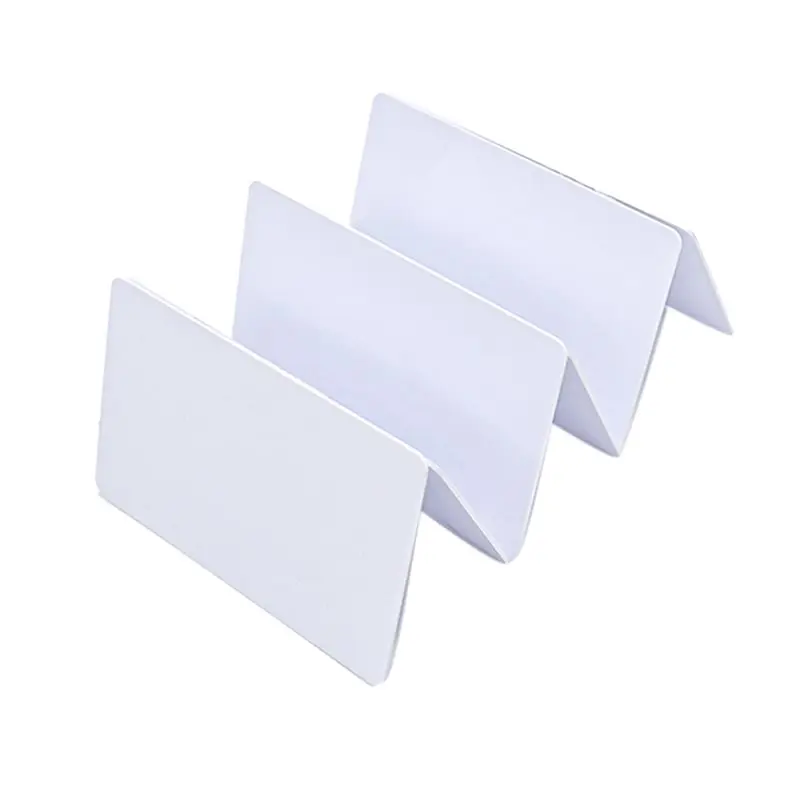 B29C-300PCS UHF 860-960Mhz Long Read Range White Card Passive UHF RFID PVC Card For Access Management