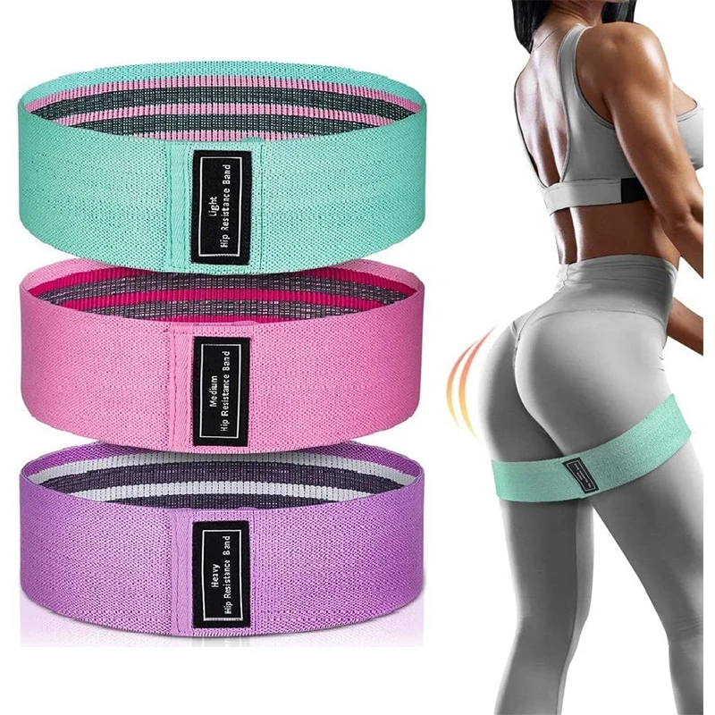 

Fabric Resistance Hip Booty Bands Glute Thigh Elastic Workout Bands Squat Circle Stretch Fitness Strips Loops Yoga GYM Equipment