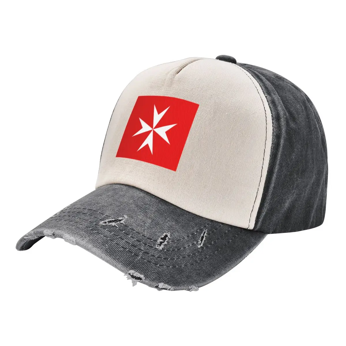 Maltese Cross Flag Baseball Cap Thermal Visor Vintage Trucker Hat Christmas Hat Caps For Men Women's