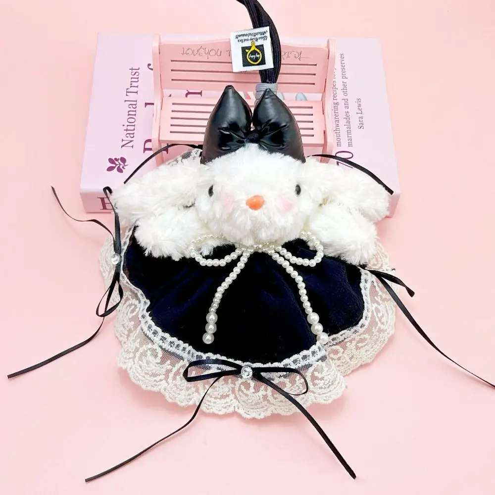 Novo Pingente de Coelho de Pelúcia, Brinquedo de Pelúcia com Laço, Decoração Suspensa com Orelhas de Coelho, Presentes