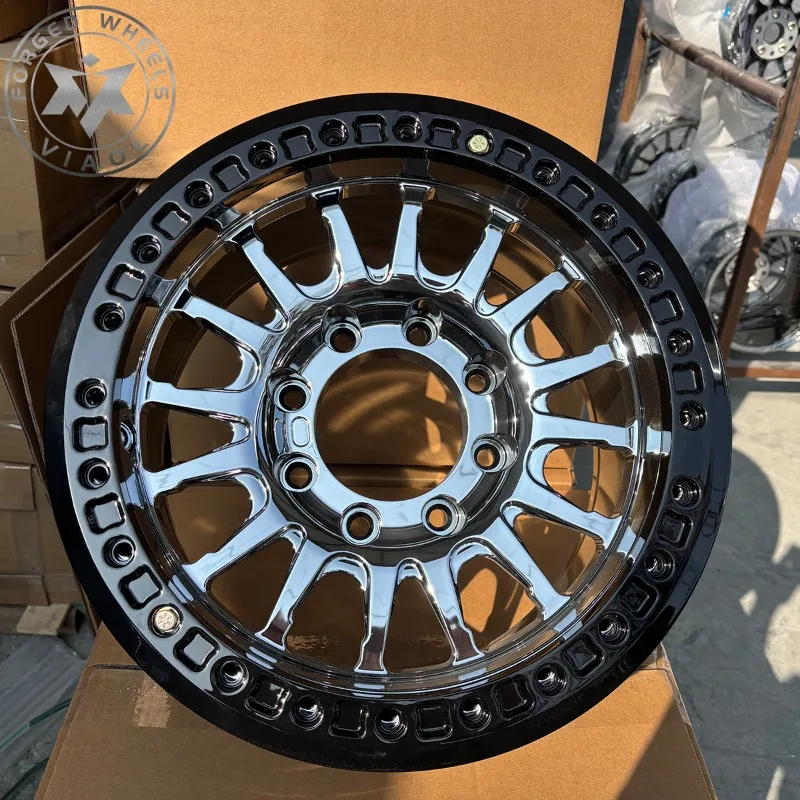 Viaol Premium 8x170 8x180 Forged Off-Road Beadlock Wheels   Fit for Wrangler F-150   Tacoma Lifted Truck