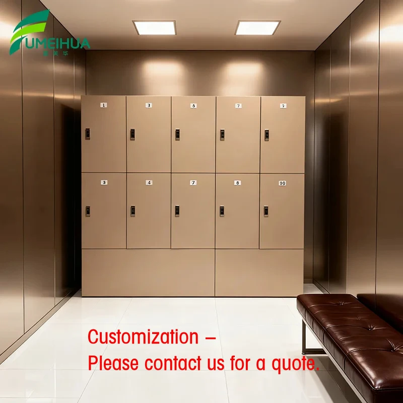 custom.Modern Design HPL Locker Clothes Hanger Staff 10 Door Storage Wardrobe Lockers