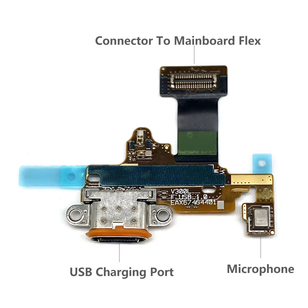 Tested For LG G6 K22 K41S K42 K52 K51 K61 Q7 Q610 Q8 Q92 Q720 USB Repair Charging Port Connector Board Flex Cable With Micro