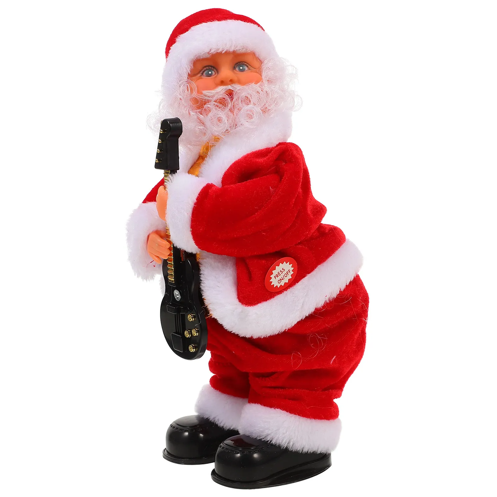 

Animated Electric Santa Christmas Decoration Adorable Santa Figure for Kids Christmas Present Party Office Cafe
