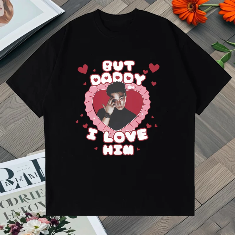 Hot Ateez San Graphic Printed 100% Cotton Oversized t-shirt Street Hip Hop Summer Crew Neck short sleeve Tee shirt Unisex Tops